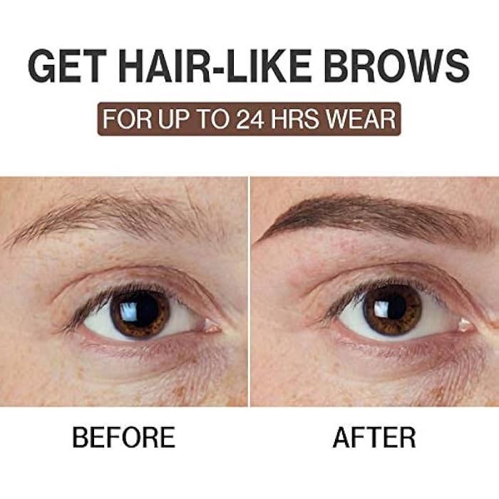Liquid Eyebrow Pen, Waterproof Microblading Eyebrow Pencil with a Micro-Fork Tip Applicator, Creates Natural Looking Brows Effortlessly-DARK BROWN - Image 5